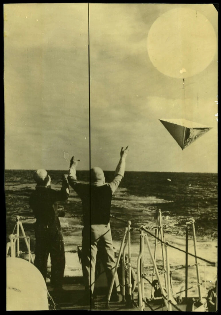 Image: HMNZS OTAGO at the Mururoa Nuclear Test Zone in 1973.