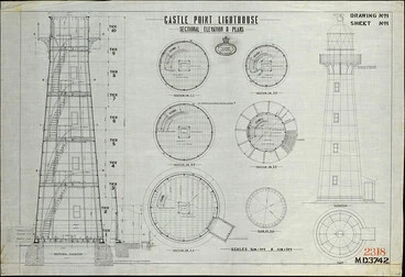 Image: Castle Point Lighthouse, 1911 plan