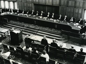 Image: New Zealand Representatives at the International Court of Justice in the Hague