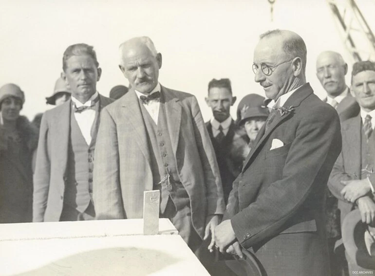 Image: Coping Stone Ceremony, 6 April 1929