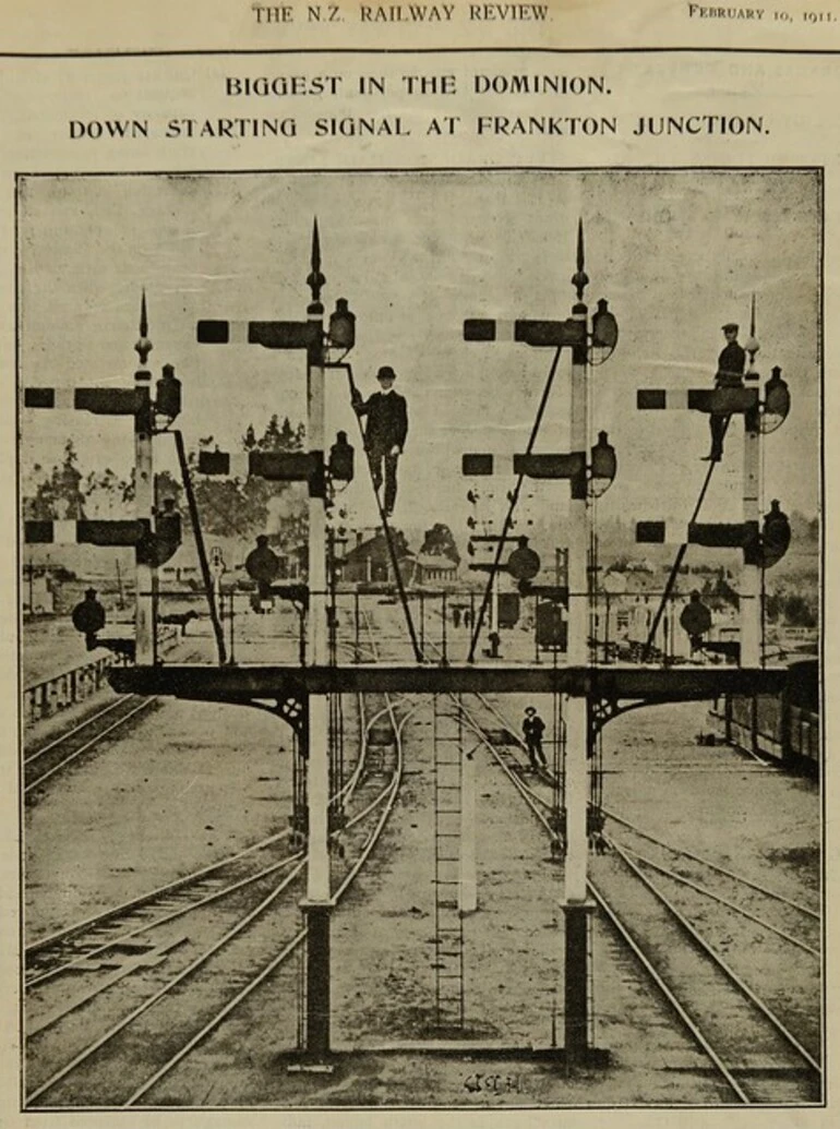 Image: Signal at Frankton Junction 1911