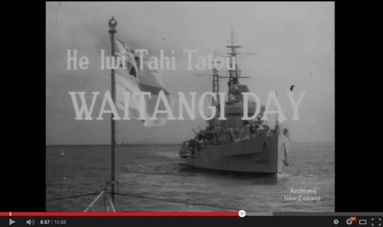 Image: He Iwi Tahi Tatou: Waitangi Day (NFU Film)