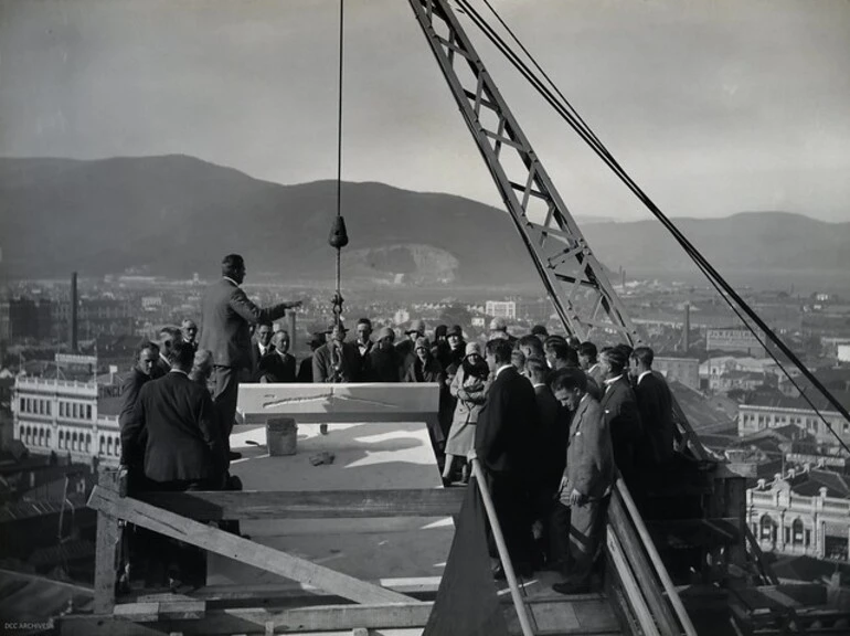 Image: Coping Stone Ceremony, 6 April 1929