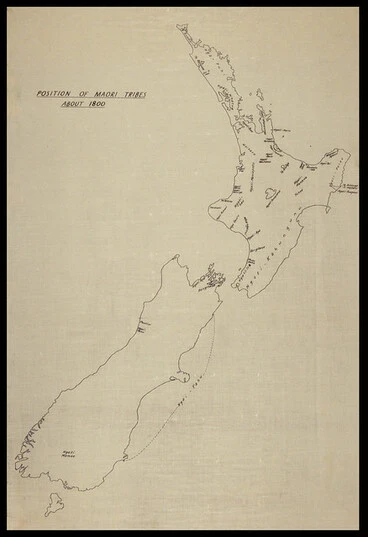Image: Position of Maori Tribes About 1800