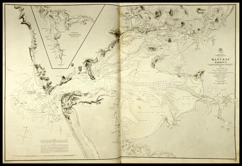 Image: Chart of Manukau Harbour, 1853