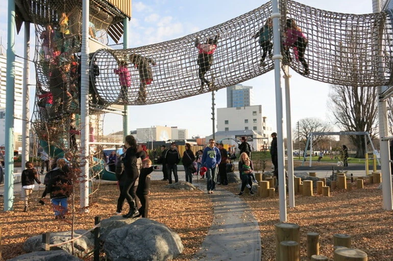 Image: Margaret Mahy Playground - new slide and towers