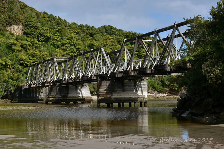 Image: Fox River Bridge (closed), West Coast, NZ