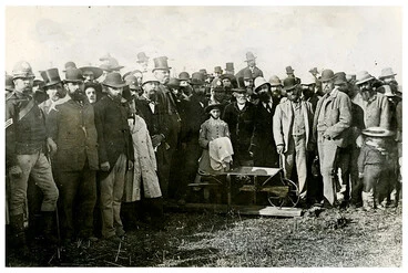 Image: Opening of Construction of North Island Trunk Line (Central Section) 1885