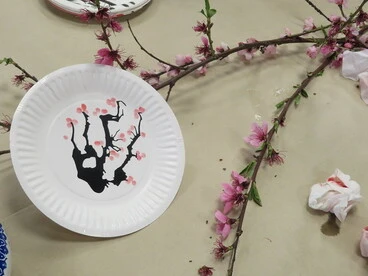 Image: Spring blossom painting