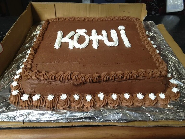 Image: Chocolate Kōtui cake in all its glory