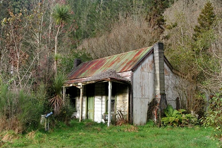 Image: Old house, Blacks Point, Reefton, West Coast, New Zealand