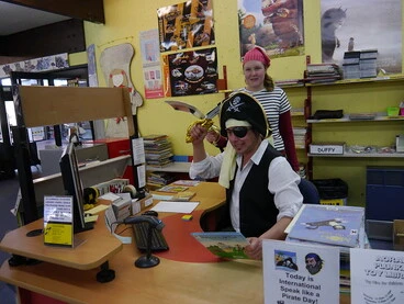 Image: Pirate librarians with picture book plunder