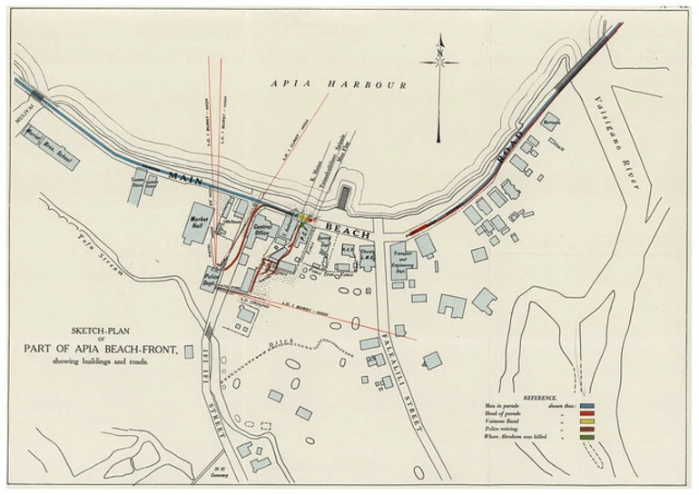 Image: Map of Black Saturday, 28 December 1929, Samoa