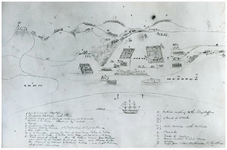 Image: Kororāreka (Russell): After the Fire, 1845