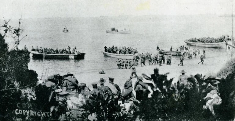 Image: The Landing at Anzac, 25 April 1915