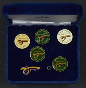 Image: Enamel Pins, 1993 Suffrage Centennial Year