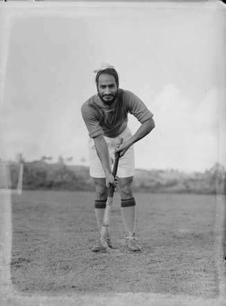 Image: [Portrait of an Indian Hockey player]