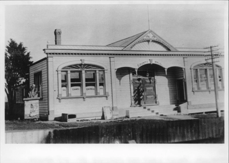 Image: Hokianga County Council Chambers.