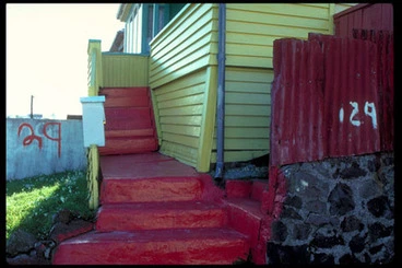 Image: [Red stairway]