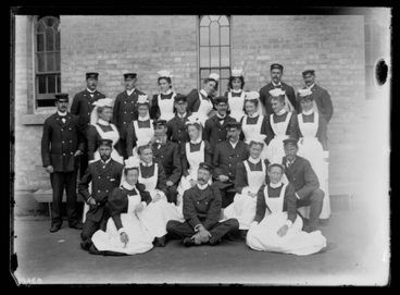 Image: [Group portrait of attendants , Avondale Lunatic Asylum]