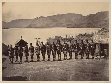 Image: Roto Kakahi. Group of Native Troops at Hot Springs District.