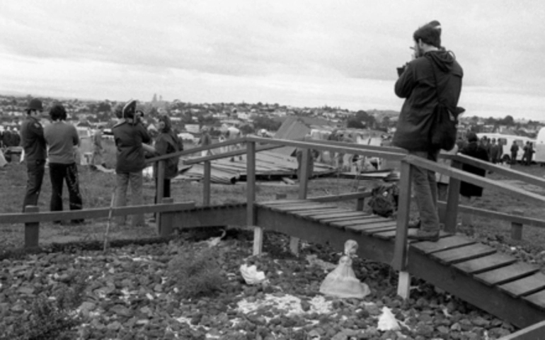 Image: [Ngati Whatua occupation of Bastion Point, Auckland, during land protest]