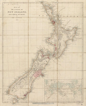 Image: Map of the colony of New Zealand : from official documents