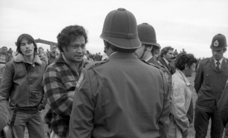 Image: [Ngati Whatua occupation of Bastion Point, Auckland, during land protest]