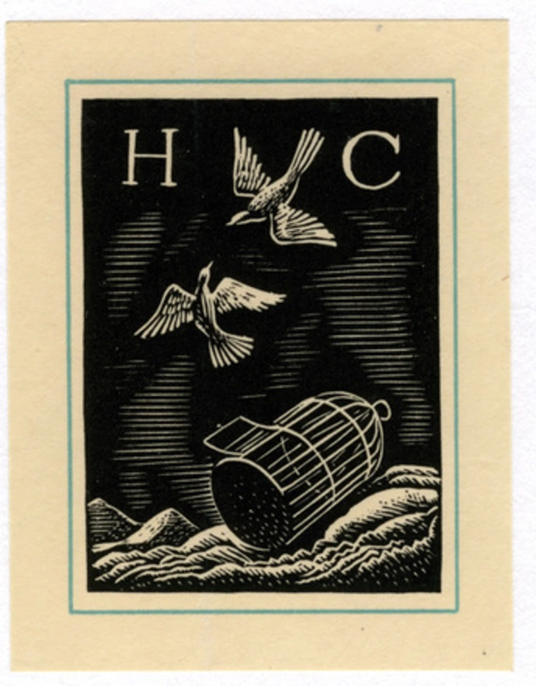 Image: H.C. [Two doves freed from a cage]