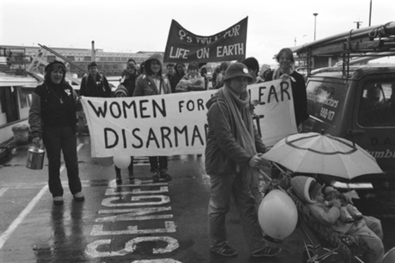 Image: Pramazons perform 'Womens Walk for Peace', Albert Park