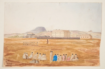 Image: New Barracks, Auckland, 1848