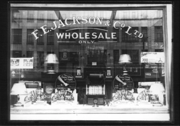 Image: F. E. Jackson & Co. window display.