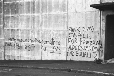 Image: 'Punk is My Struggle' graffiti, Auckland