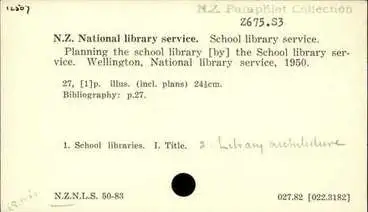 Image: Planning the school library