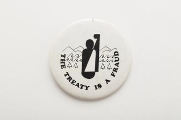 Image: badge, protest