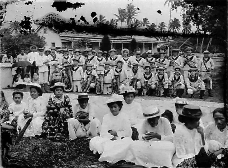 Image: Brass band and friends