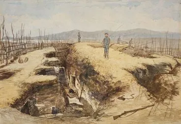 Image: Breach at Gate Pa, morning of April 30, 1864