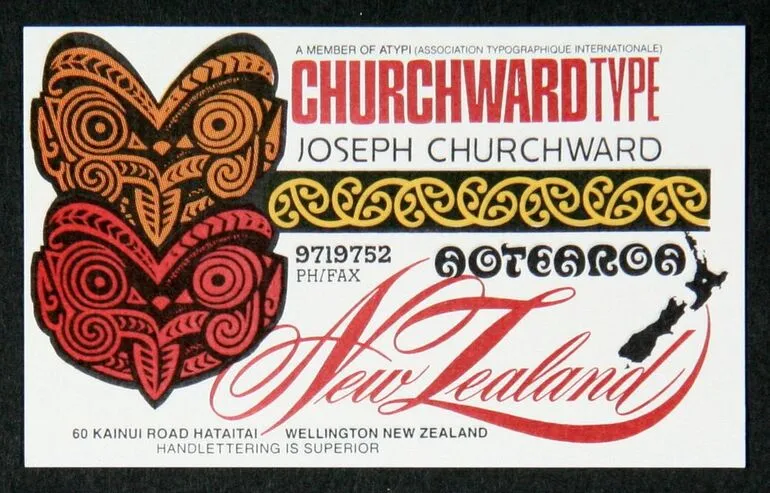 Image: Churchward Type Business Card
