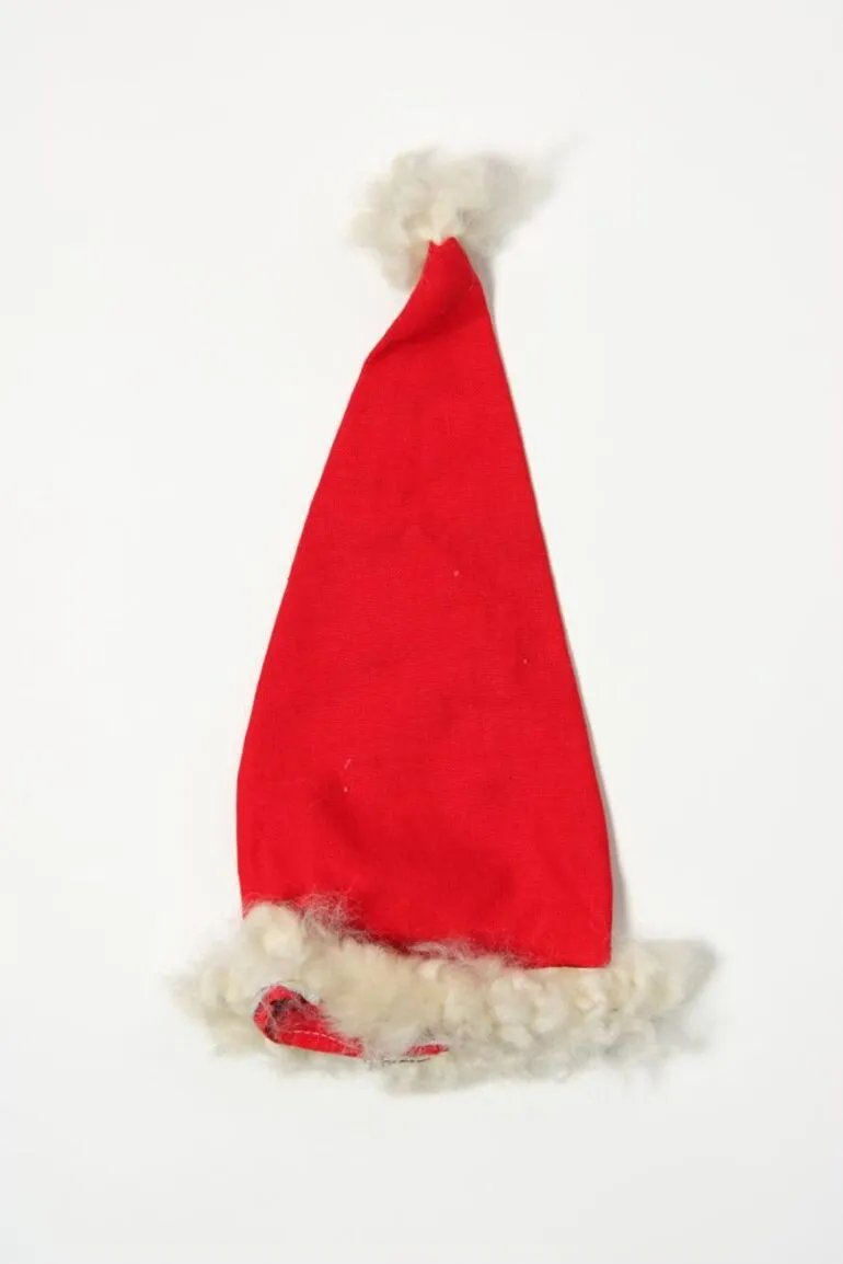 Image: Doll's clothes, Santa Claus cap