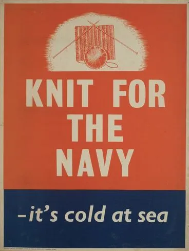 Image: Poster, 'Knit for the Navy'