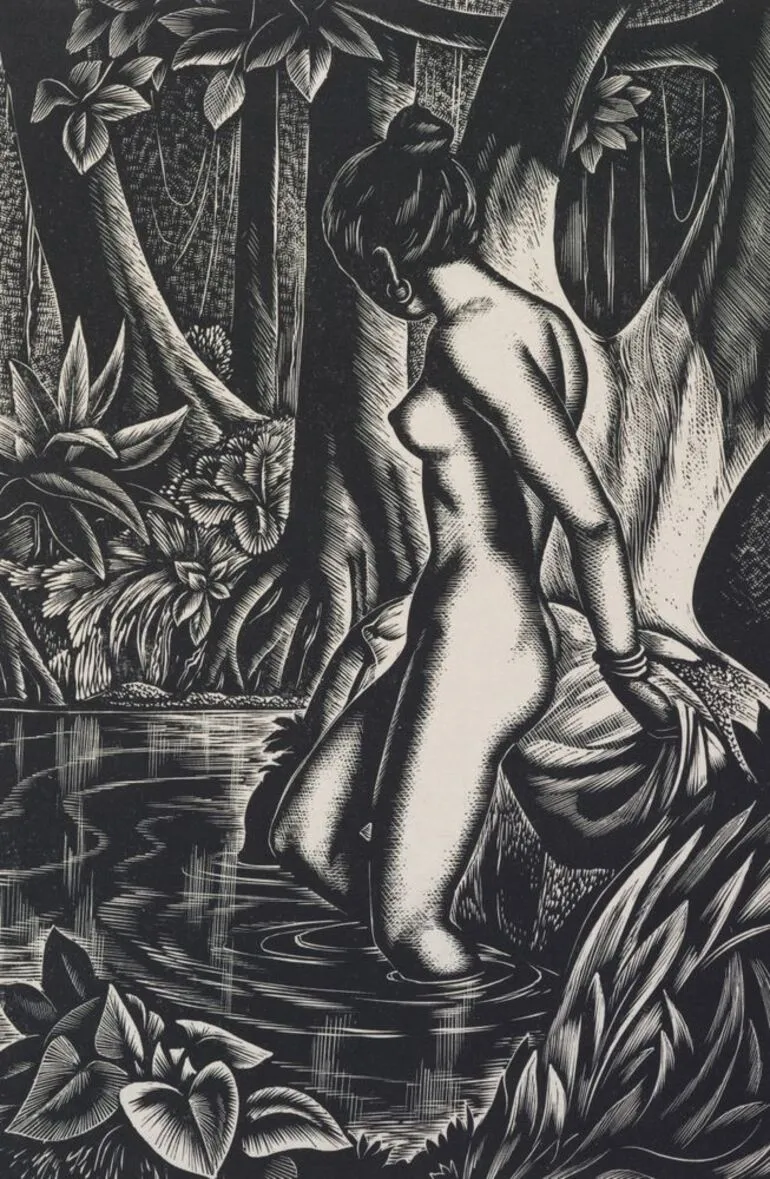 Image: Laotian bather