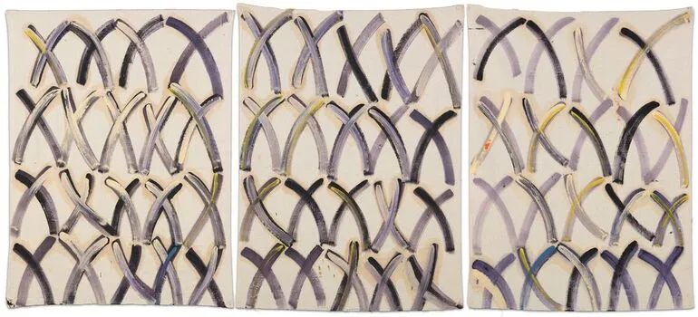 Image: Purple triptych