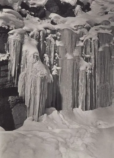 Image: Icicles on the road to Murren, Switzerland