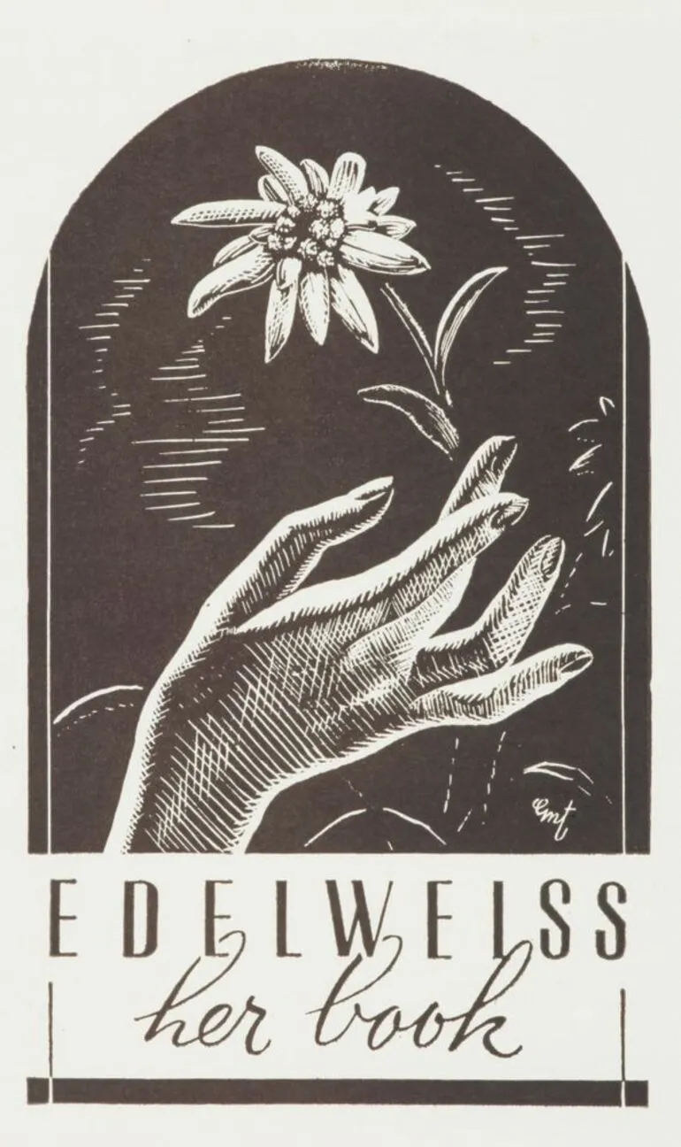 Image: Bookplate: Edelweiss.