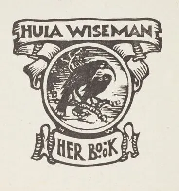 Image: Huia Wiseman bookplate