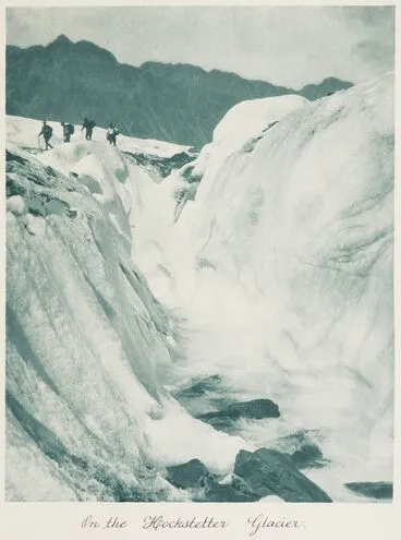 Image: On the Hockstetter Glacier. From the album: Record Pictures of New Zealand