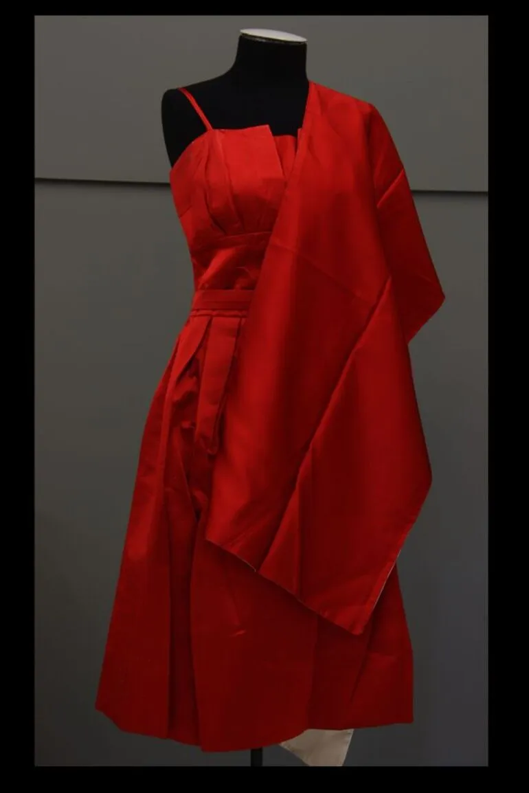 Image: Dress, woman's evening or cocktail and stole