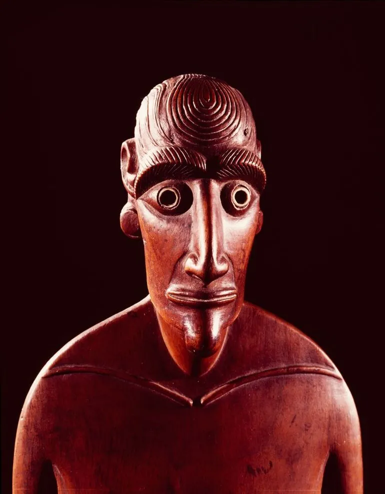 Image: Female ancestor figure from Easter Island, Canterbury Museum