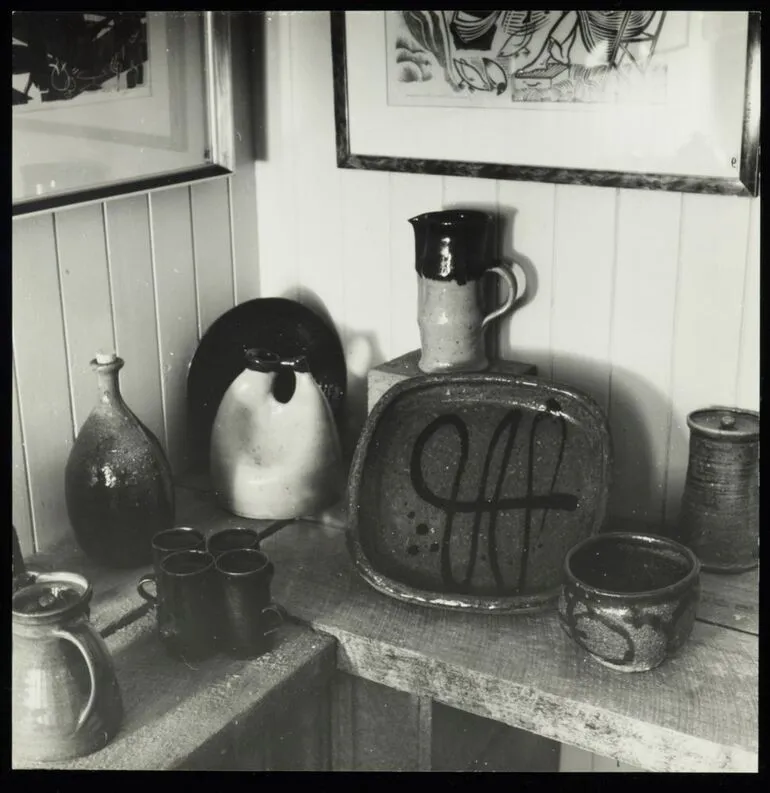 Image: Barry Brickell pottery on display at Waihi Arts Centre and Museum