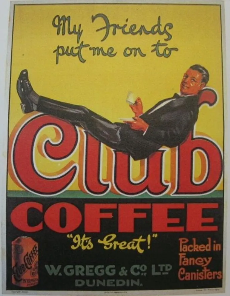 Image: Poster, 'My Friends put me on to Club Coffee'